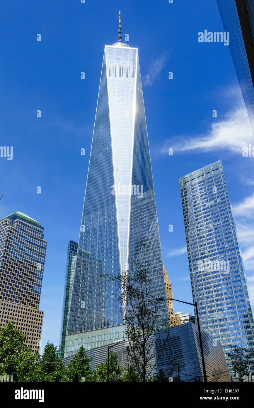 One World Trade Center, Lower Manhattan, New York City, New York, Vereinigte Staaten von Amerika, Nordamerika Stockfoto