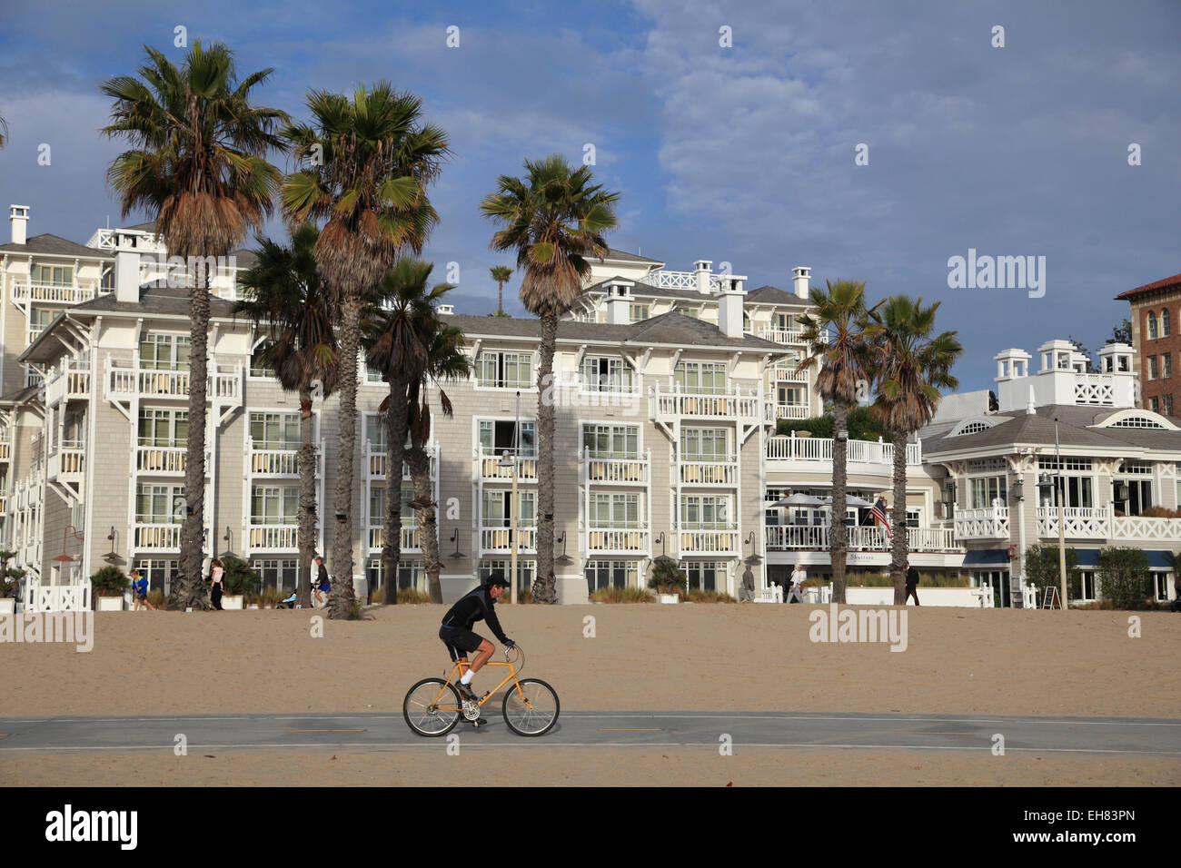 Der Strang, Santa Monica, Los Angeles, California, Vereinigte Staaten von Amerika, Nordamerika Stockfoto
