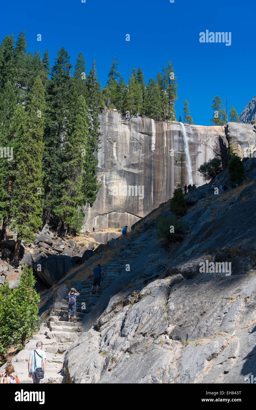 Vernal Fall im September, Yosemite-Nationalpark, Kalifornien Stockfoto