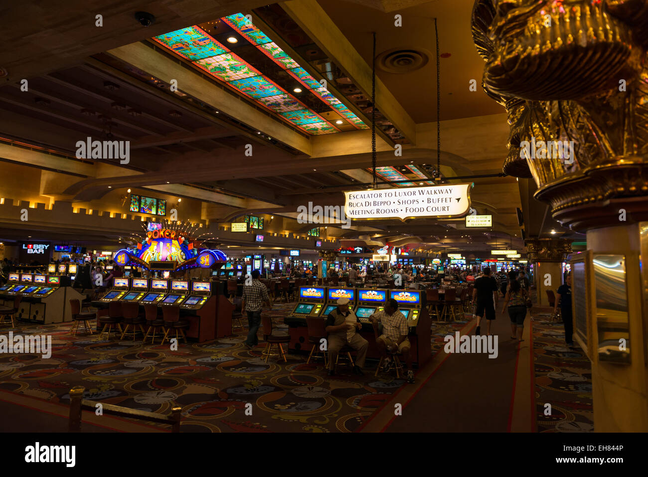 Spielautomaten im Casino in Las Vegas Stockfoto