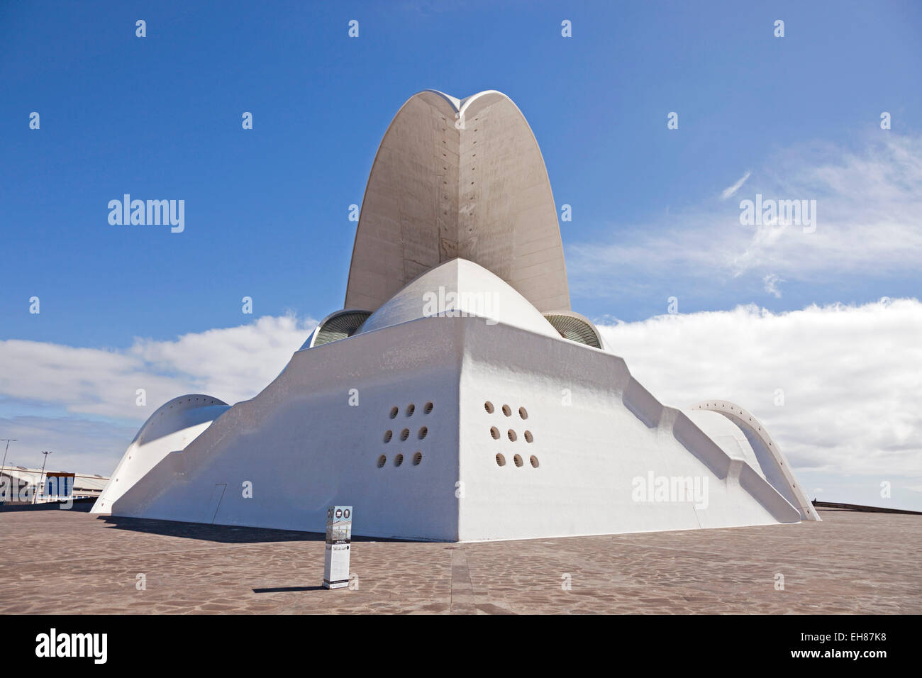 Auditorio de Tenerife "Adán Martín", Avantgarde Kongress- und Konzertsaal, vom Architekten Santiago Calatrava Stockfoto