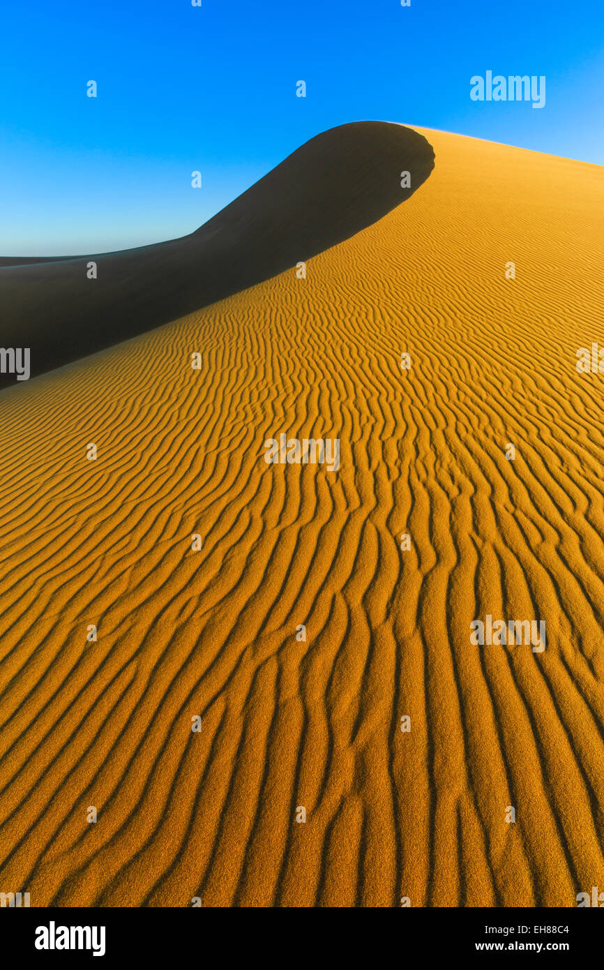 Dünen der Namib-Wüste, Dünengürtel, Langstrand, auch Long Beach, Swakopmund, Namibia Stockfoto