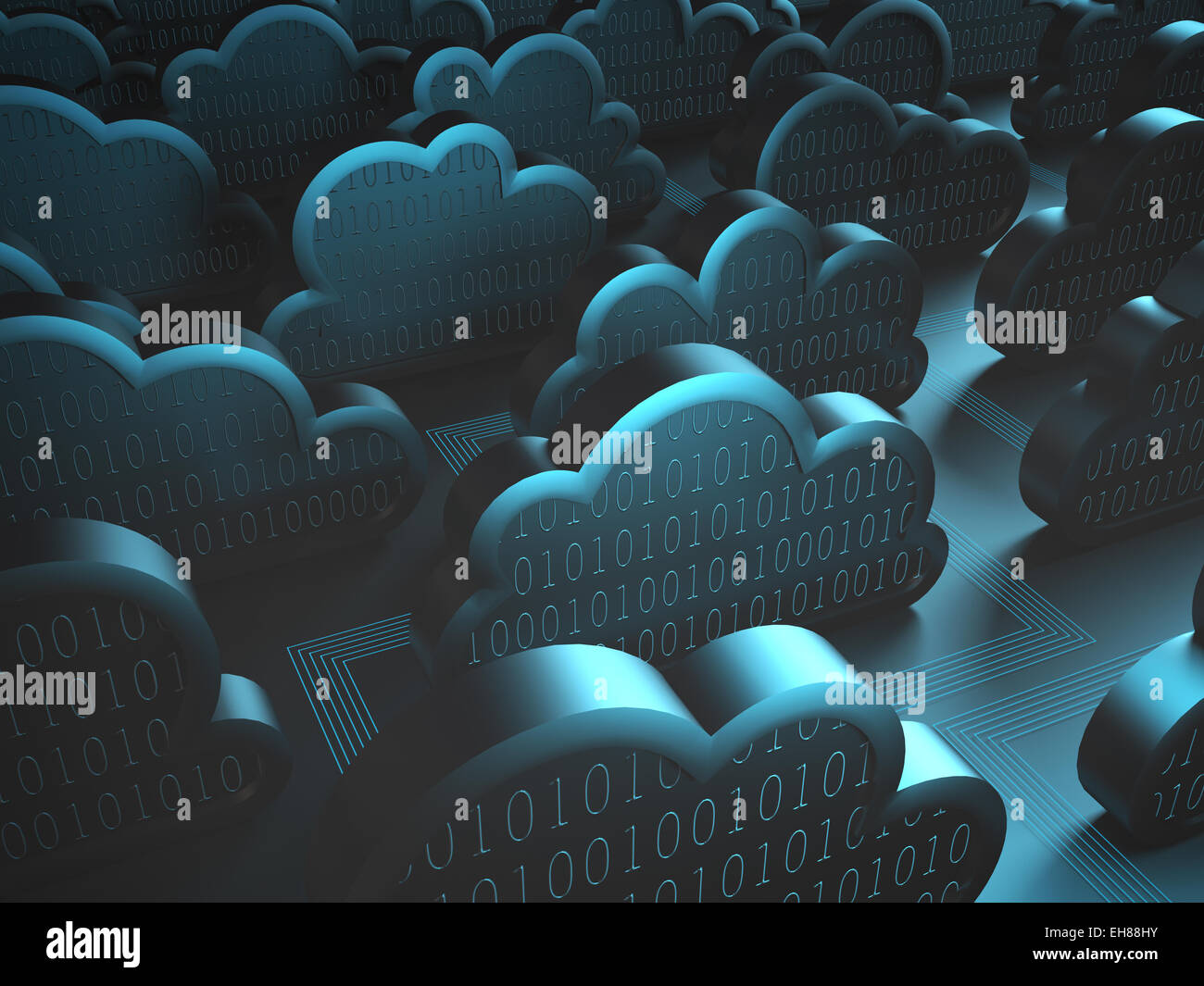 Bild Hintergrund Konzept des Cloud computing. Stockfoto