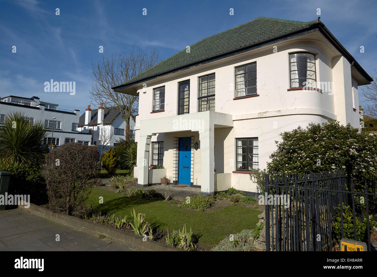 Internationale Stil Häuser, Kent, UK. Stockfoto