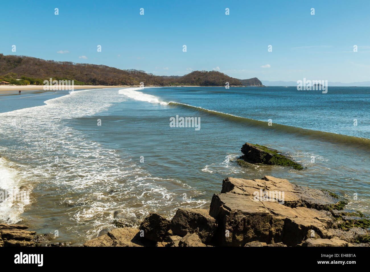 Weltklasse-Playa El Coco Strand südlich von San Juan del Sur, Playa El Coco, San Juan del Sur, Provinz Rivas, Nicaragua Stockfoto