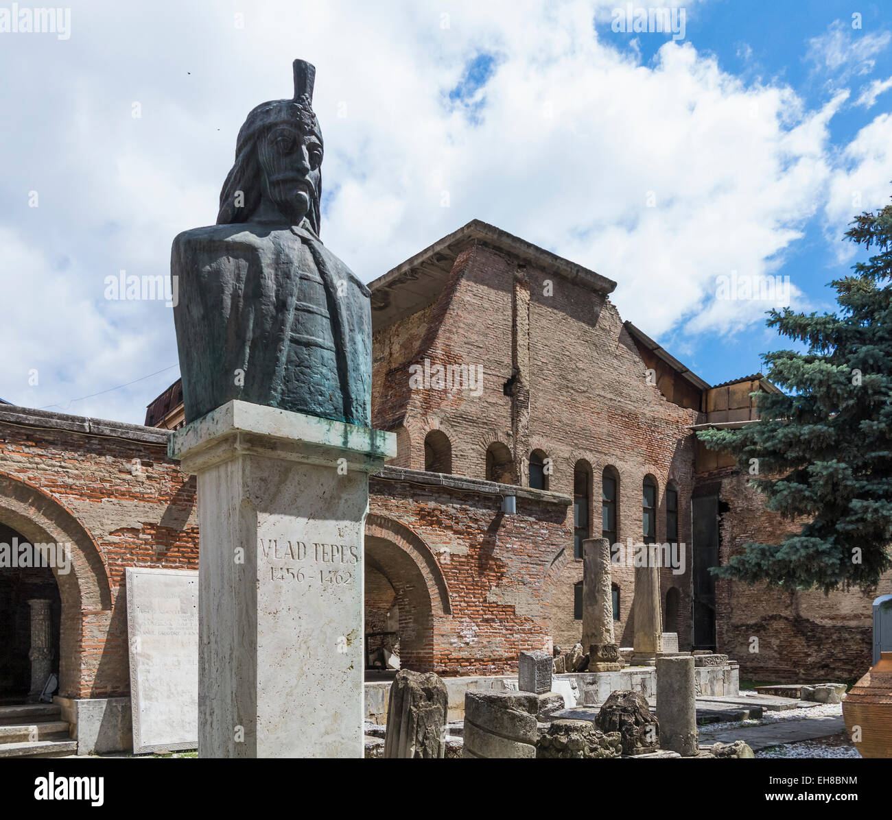Statue im Haus von Vlad dem Pfähler, Bukarest, Rumänien, Europa Stockfoto