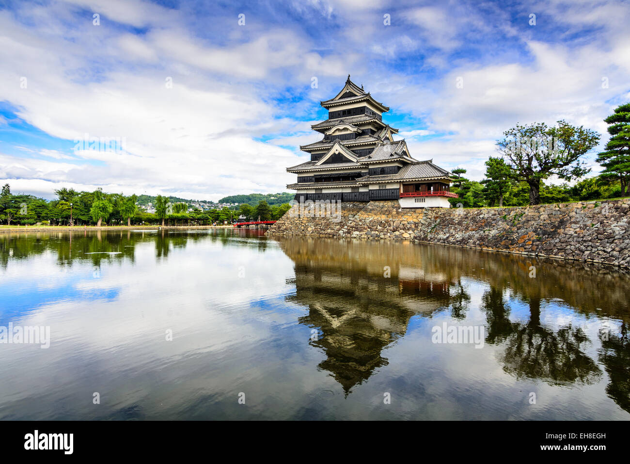 Mastumoto Burg in Matsumoto, Japan. Stockfoto