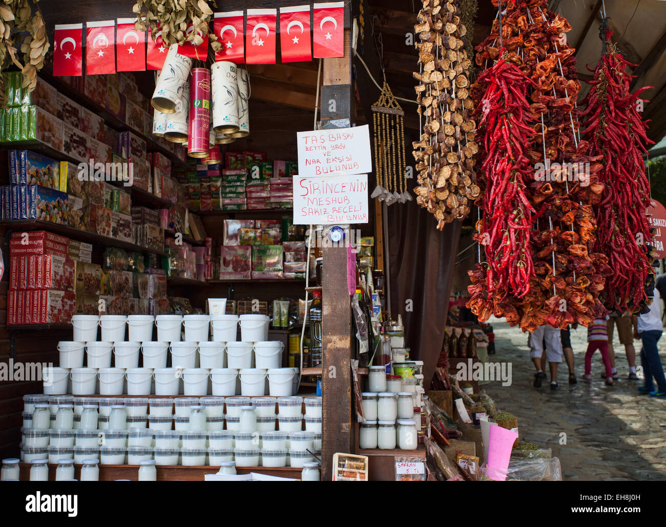 Lokalen Marktstand in Ephesus, Türkei Stockfoto