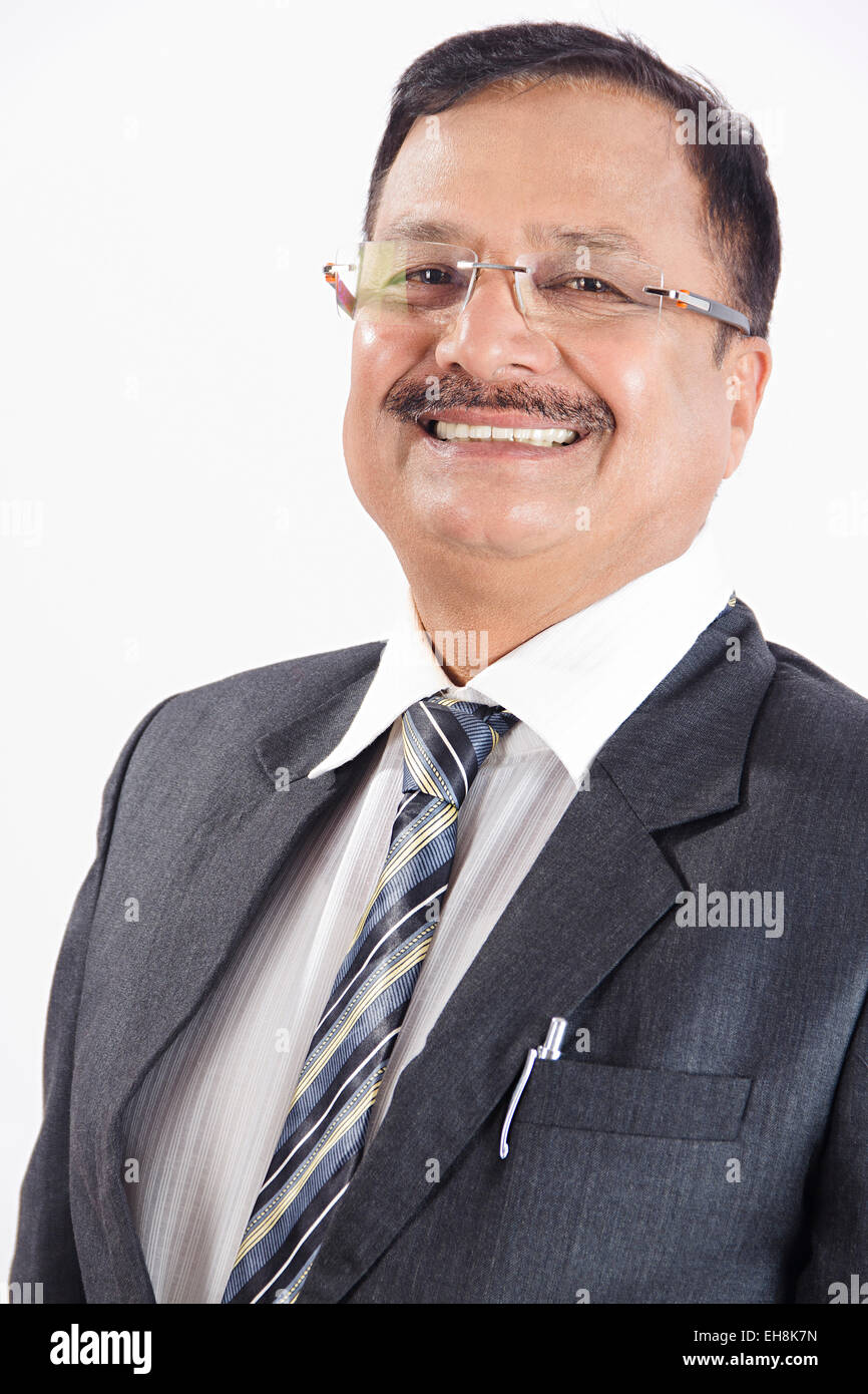1 indische Business-Man-Standing Stockfoto