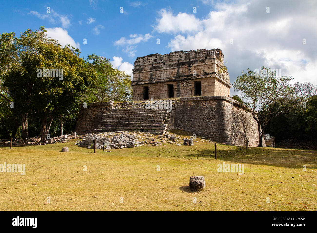 Chichen Itza Edificio de Las Monja Nonnenkloster Stockfoto