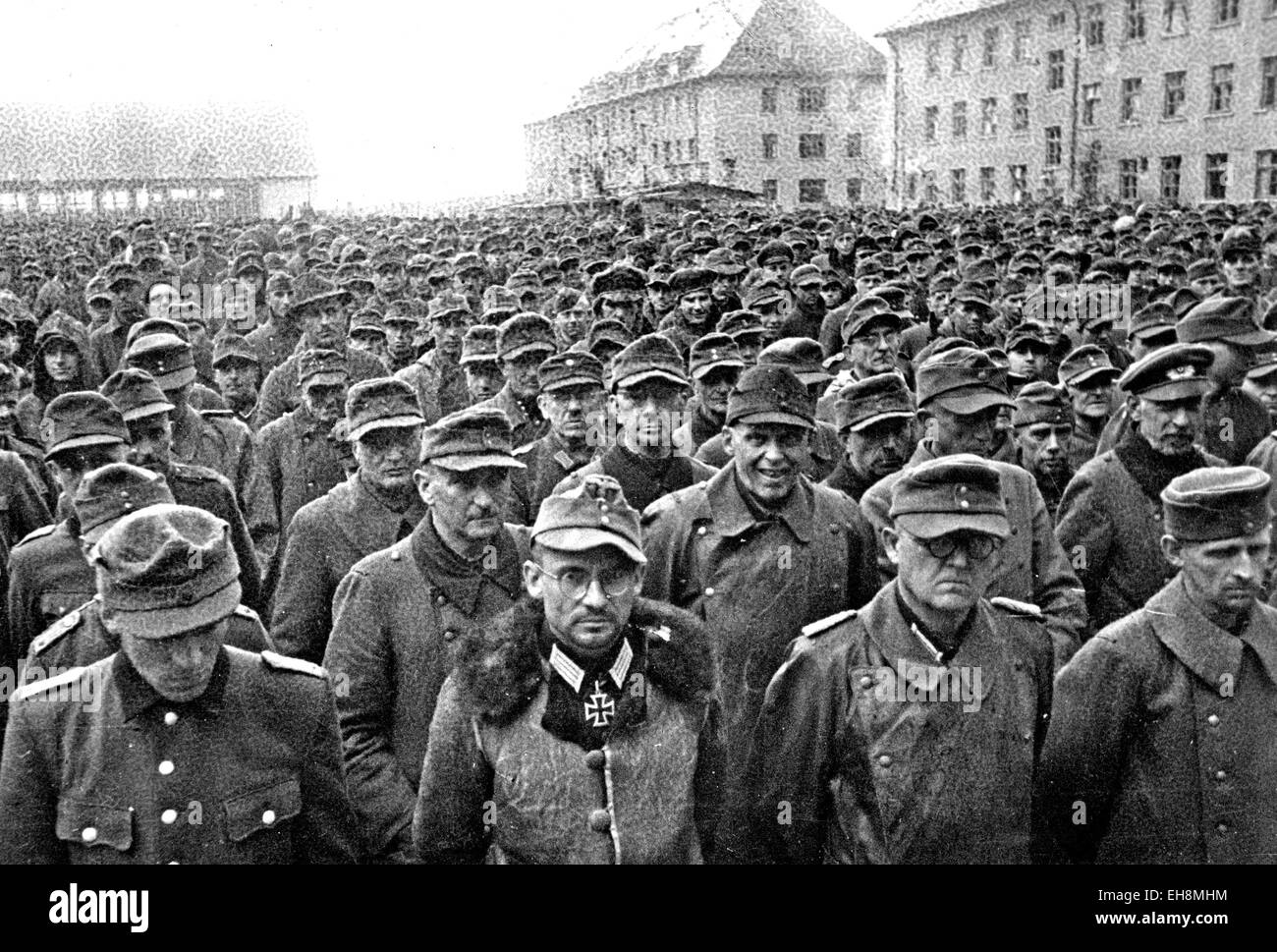 DEUTSCHEN Kriegsgefangenen 1943 von der Roten Armee eingenommen. Lage unbekannt Stockfoto