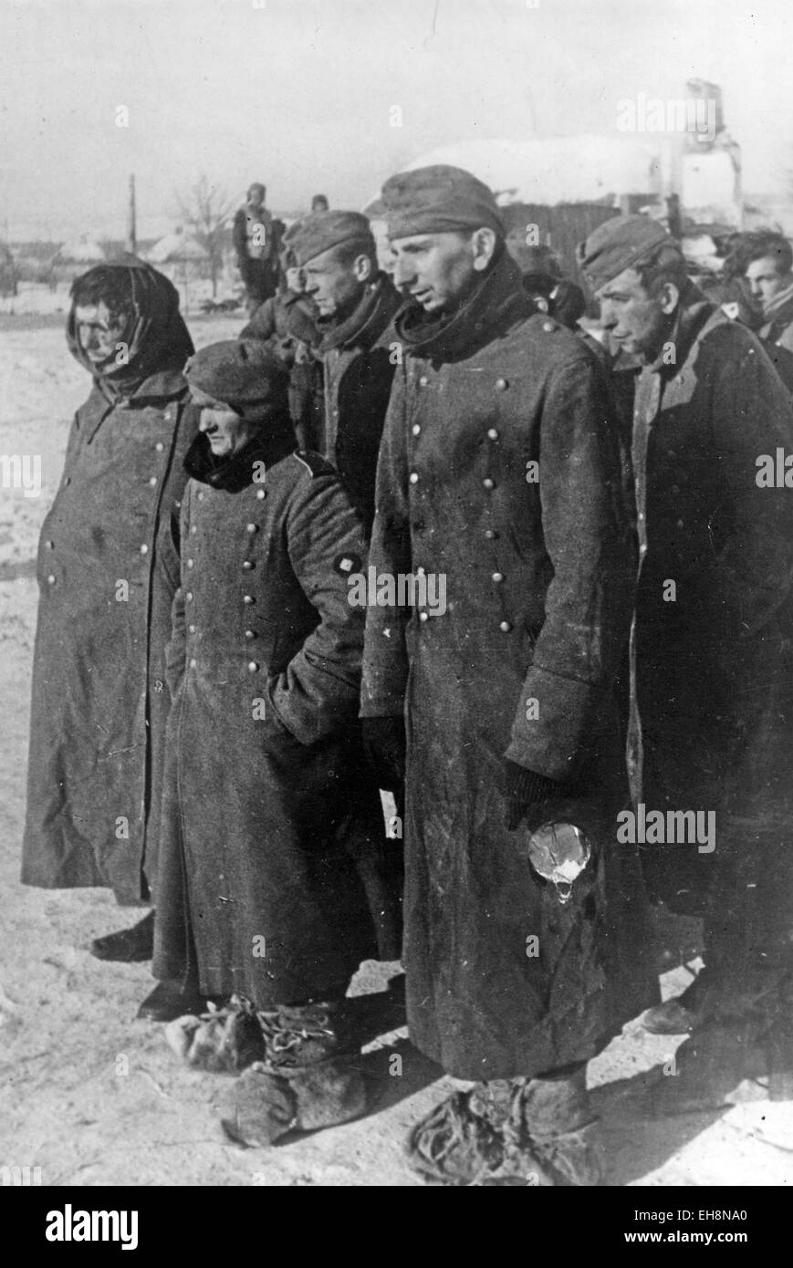 Schlacht von STALINGRAD August 1942 bis Februar 1943) deutsche Soldaten gefangen Stockfoto