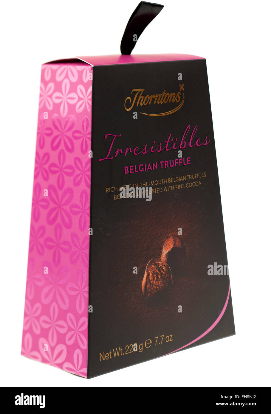 Thorntons Irresistibles belgische Trüffel Pralinen Stockfoto