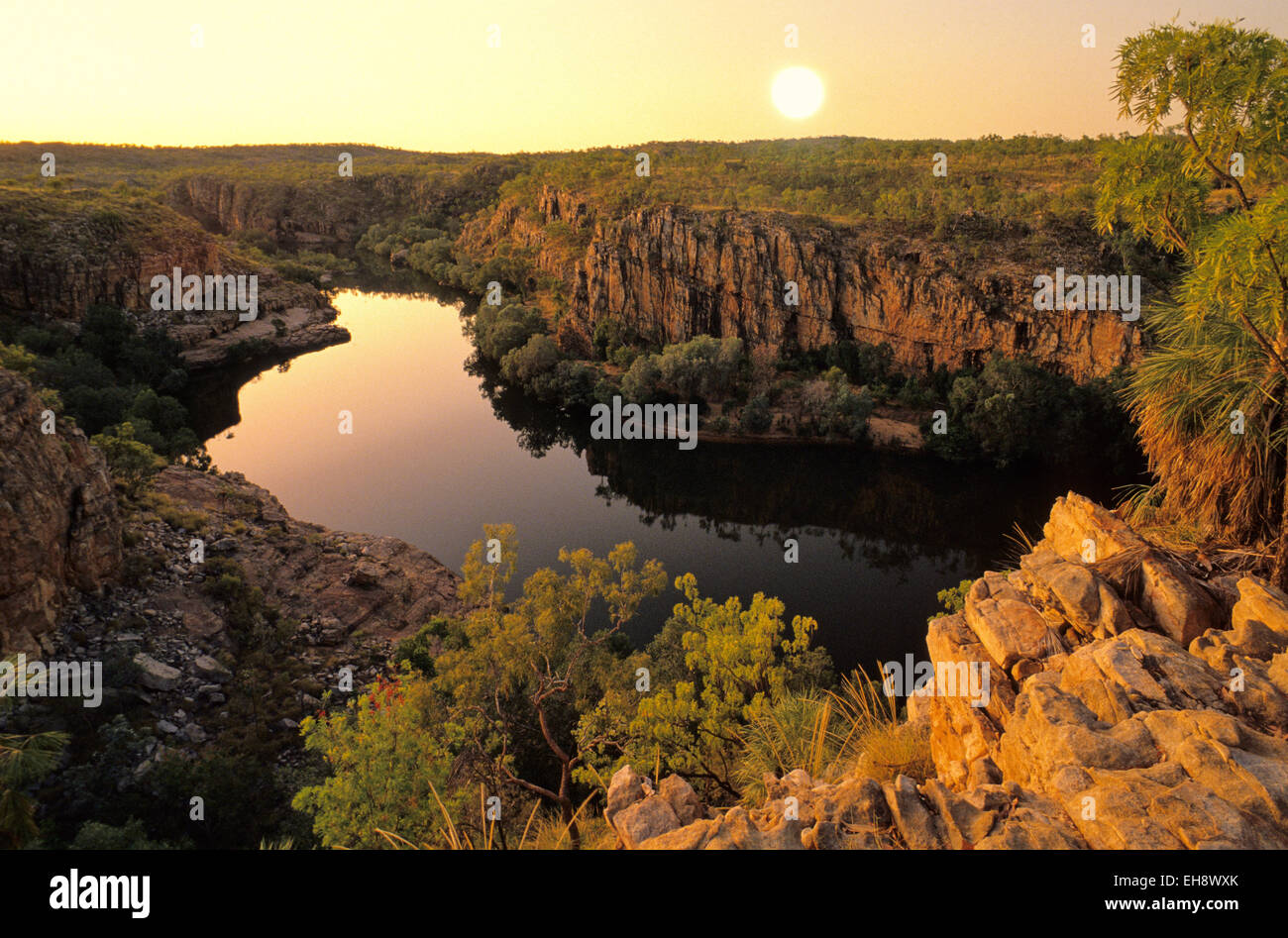 Katherine River in Katherine Gorge (Nitmiluk) Nationalpark, Northern Territory, Autstralia Stockfoto