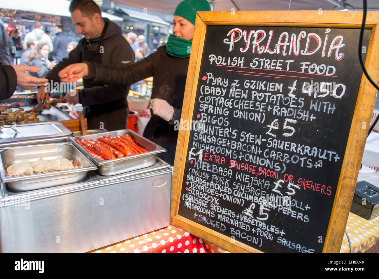 Straße Essensstände, Markt, Soho, London, Vereinigtes Königreich Stockfoto