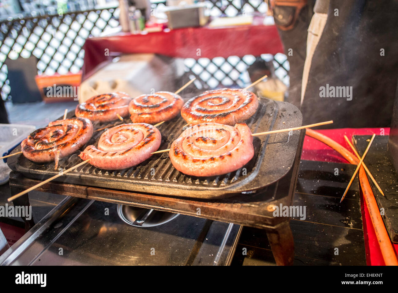 Straße Essensstände, Markt, Soho, London, Vereinigtes Königreich Stockfoto