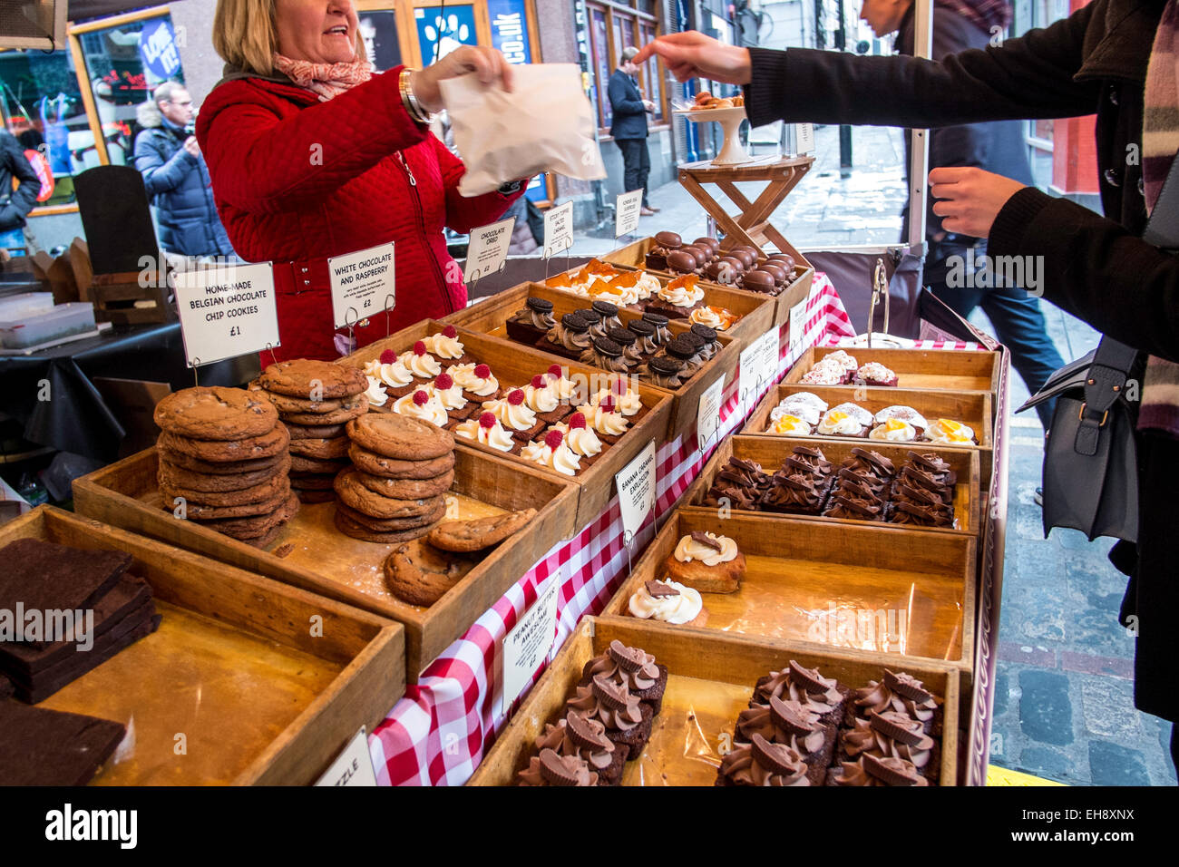 Straße Essensstände, Markt, Soho, London, Vereinigtes Königreich Stockfoto