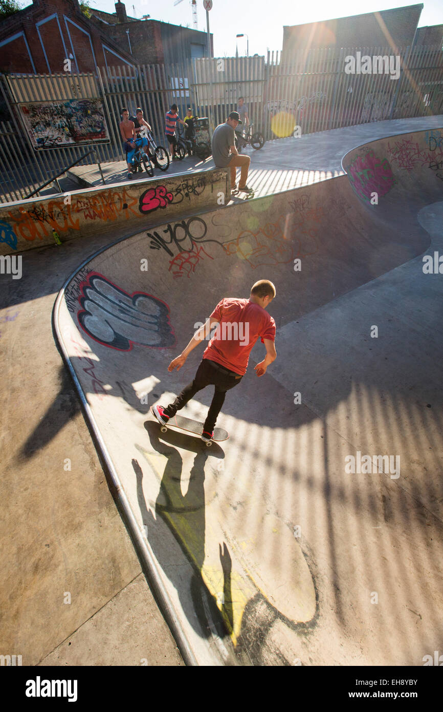 Skate-Park, Belfast, Nordirland Stockfoto