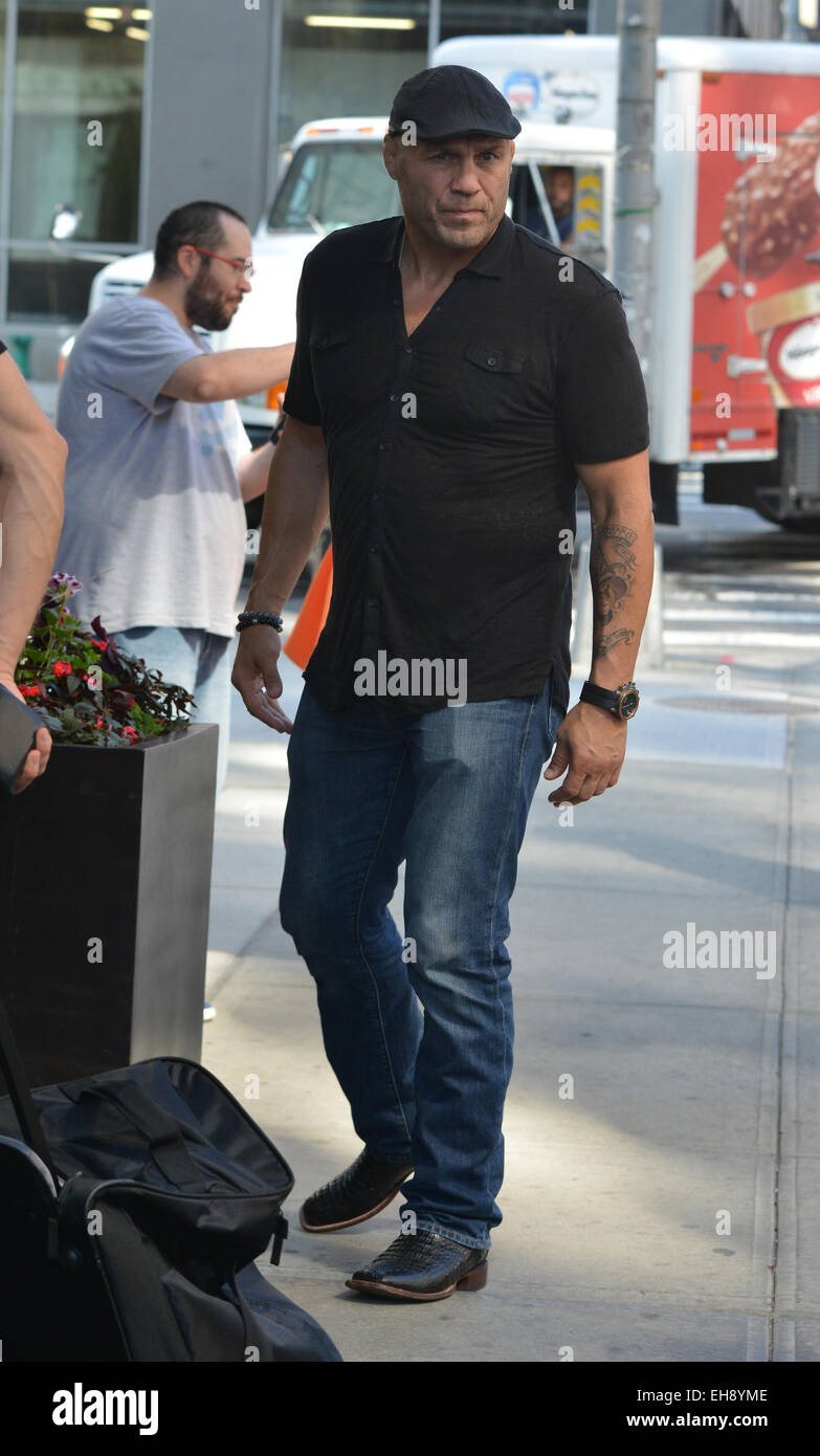 Die Besetzung von Dancing with the Stars Staffel 19 mit New York City: Randy Couture wo: Manhattan, New York, USA bei: 04 Sep 2014 Stockfoto