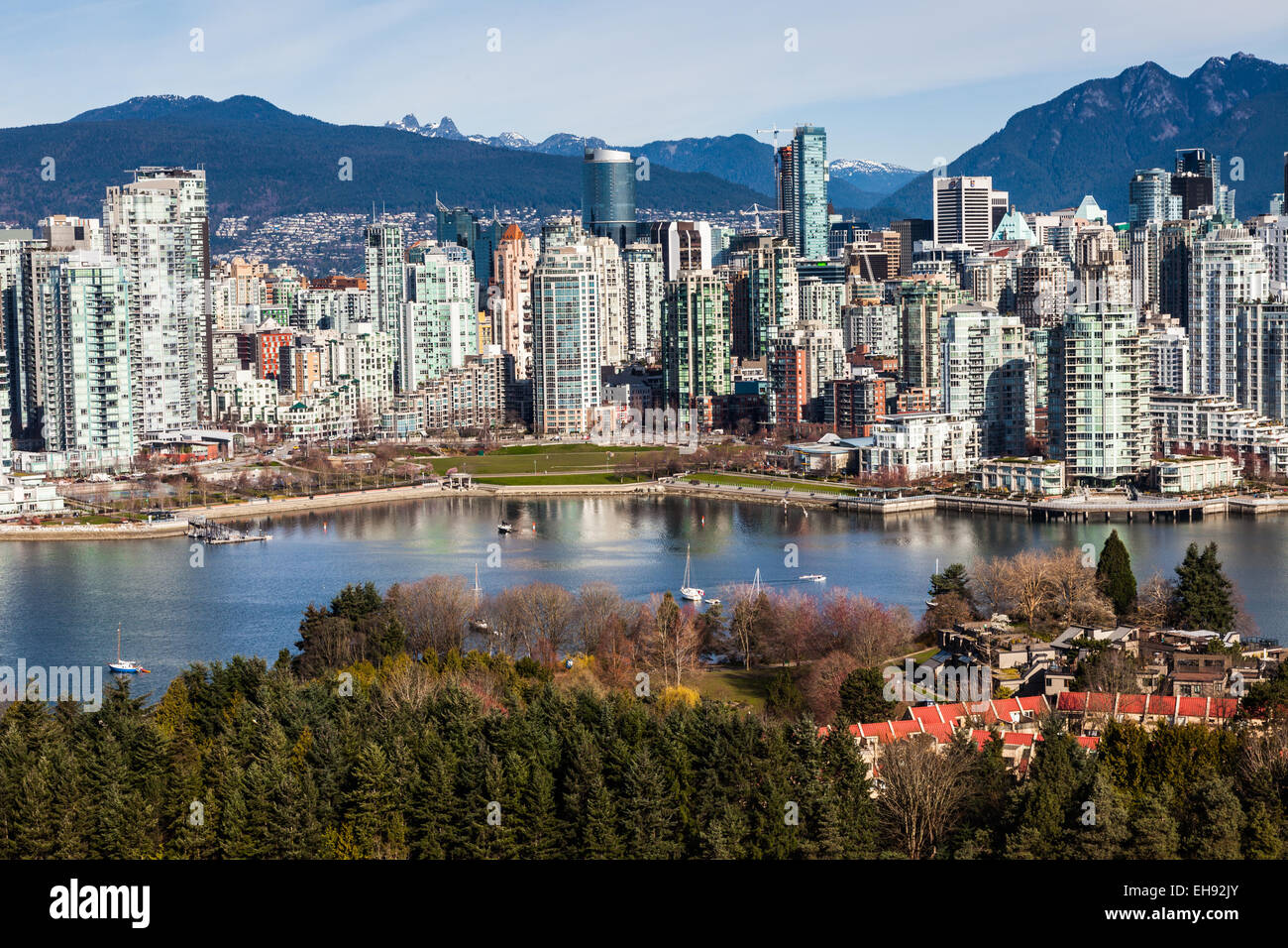 Ansicht des Bezirks Yaletown von Vancouver, Kanada Stockfoto