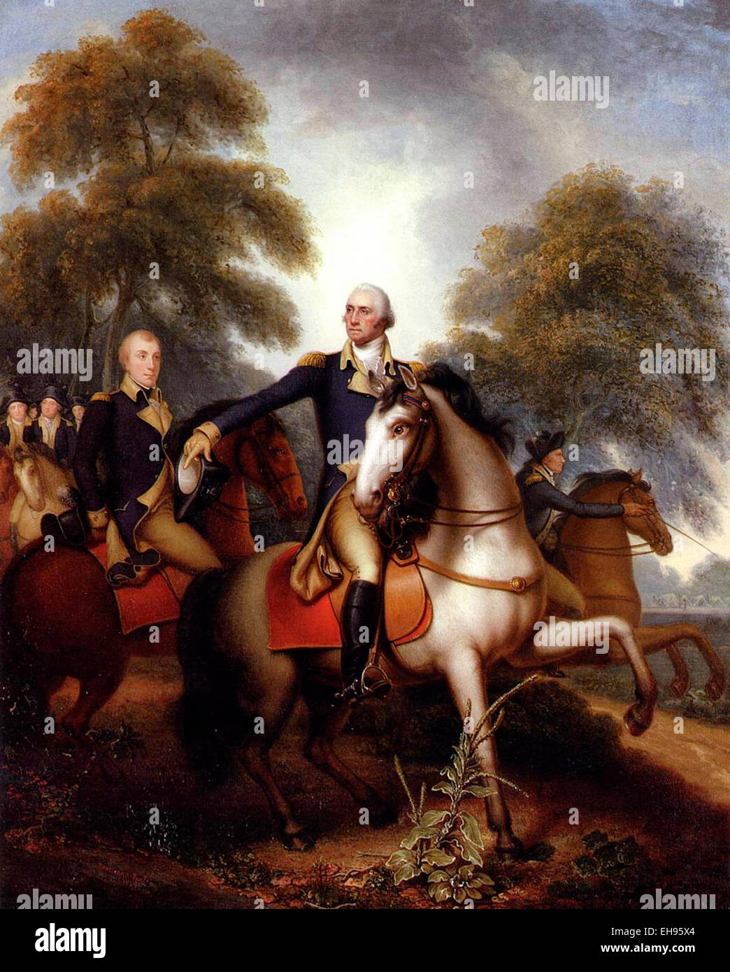 General George Washington vor Yorktown Rembrandt Peale 1823 Stockfoto