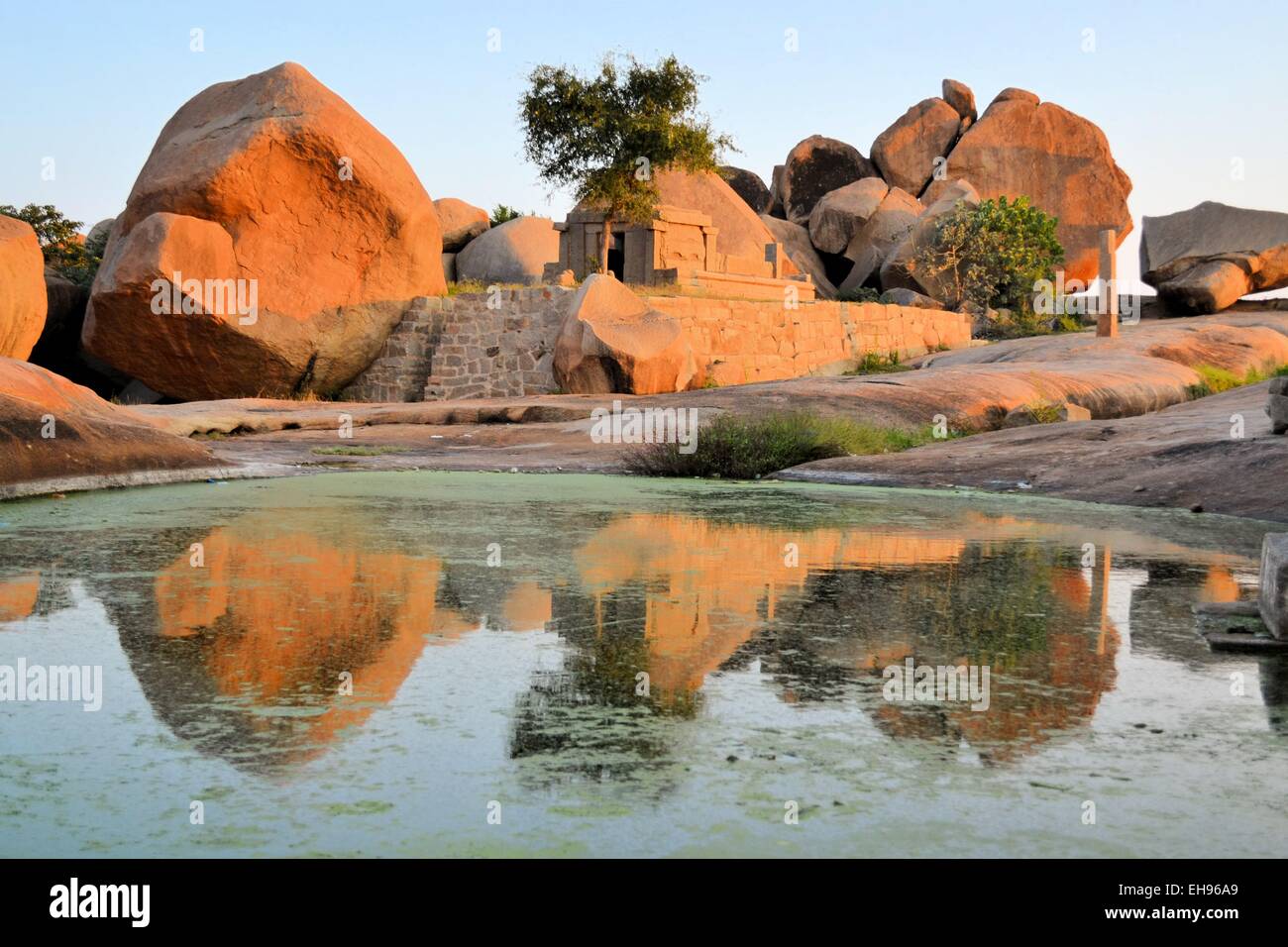 Ruinen von Hampi, Karnataka, Indien Stockfoto