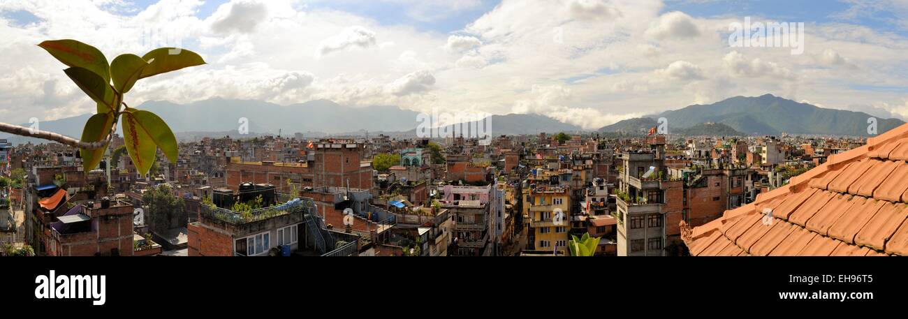 Dächer der Hauptstadt Kathmandu, Nepal Stockfoto