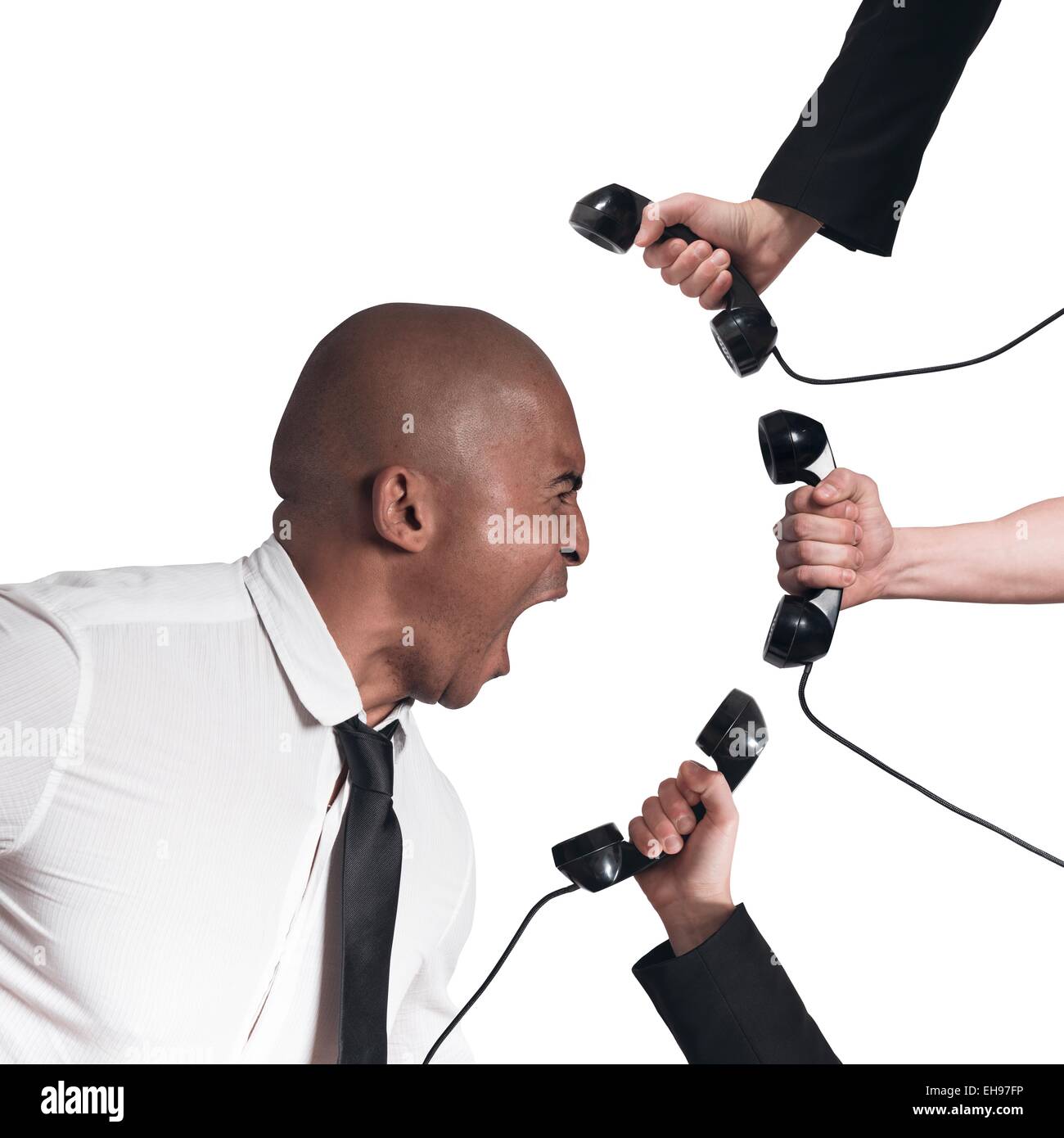 Stress-Aufruf Stockfoto