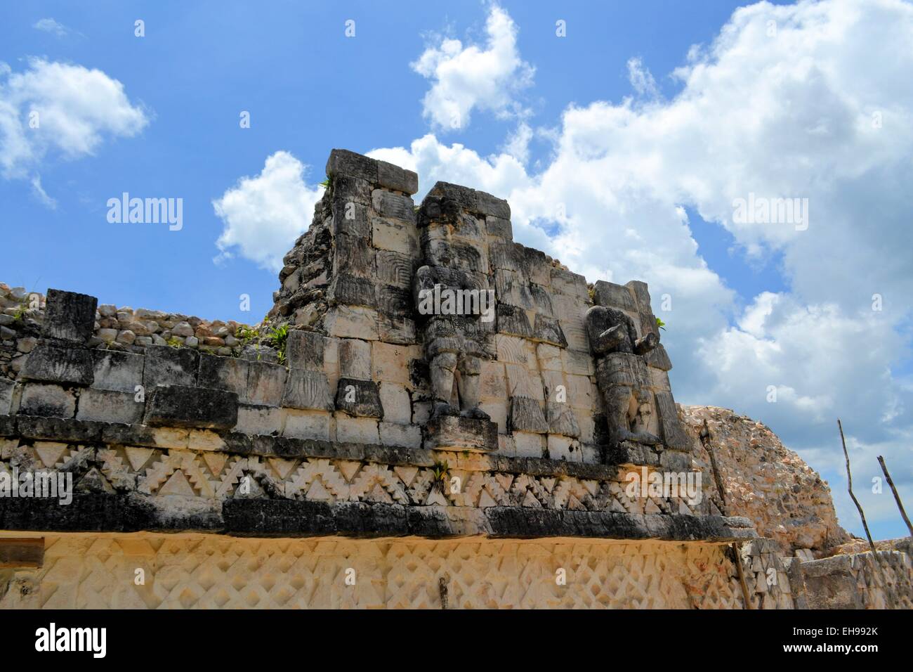Maya-Ruinen von Kabah auf der Puuc-Route, Yucatan, Mexiko Stockfoto