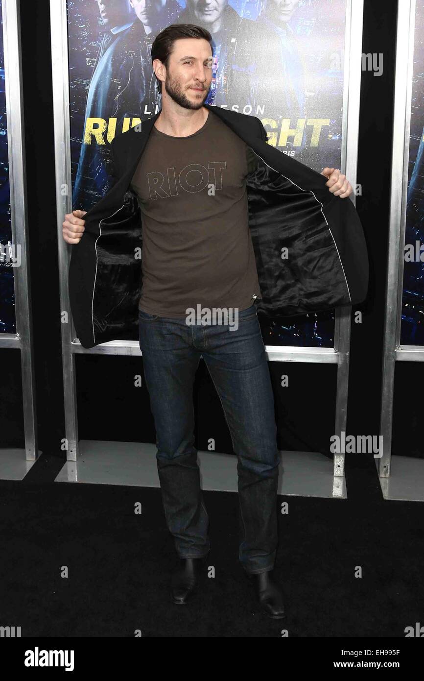 New York, USA. 9. März 2015. Schauspieler Pablo Schreiber besucht die Premiere von "Laufen alle Nacht" bei AMC Loews Lincoln Square am 9. März 2015 in New York City. Bildnachweis: Debby Wong/Alamy Live-Nachrichten Stockfoto