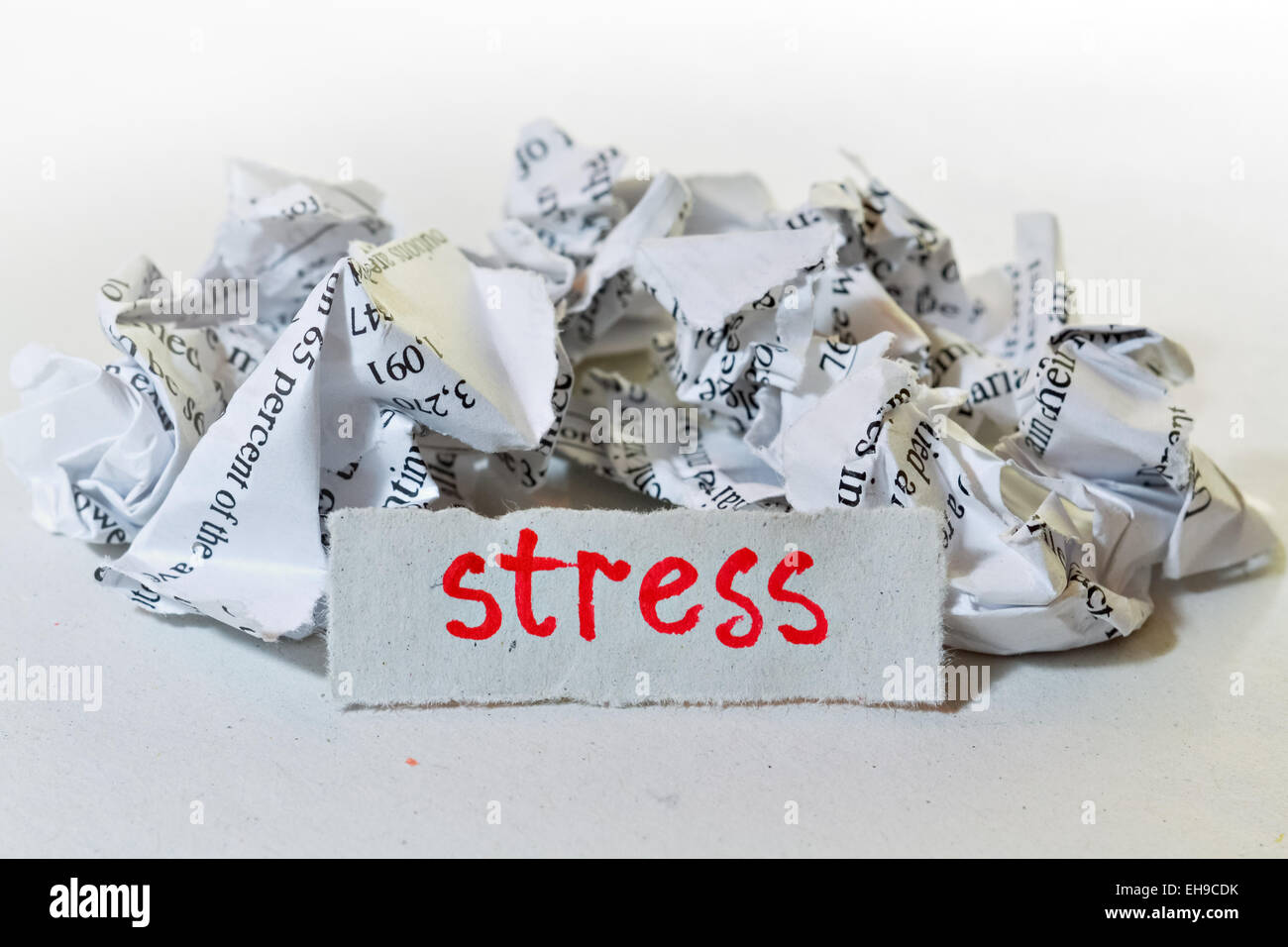 Konzeptidee über psychologische Probleme der Neuzeit Stockfoto