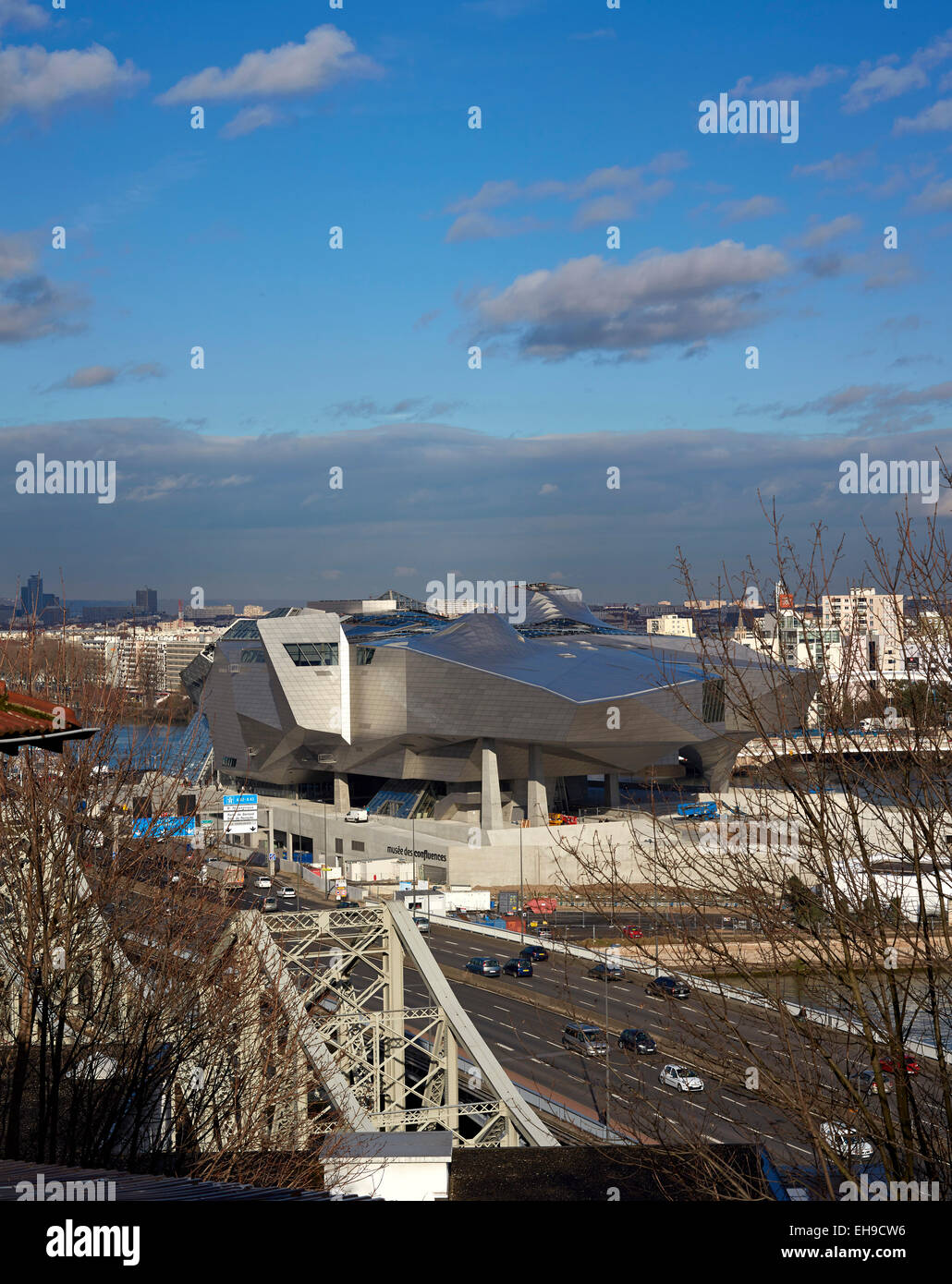 Musée des Confluences, Lyon, Frankreich. Architekt: COOP HIMMELB (L) AU, 2015. Stockfoto