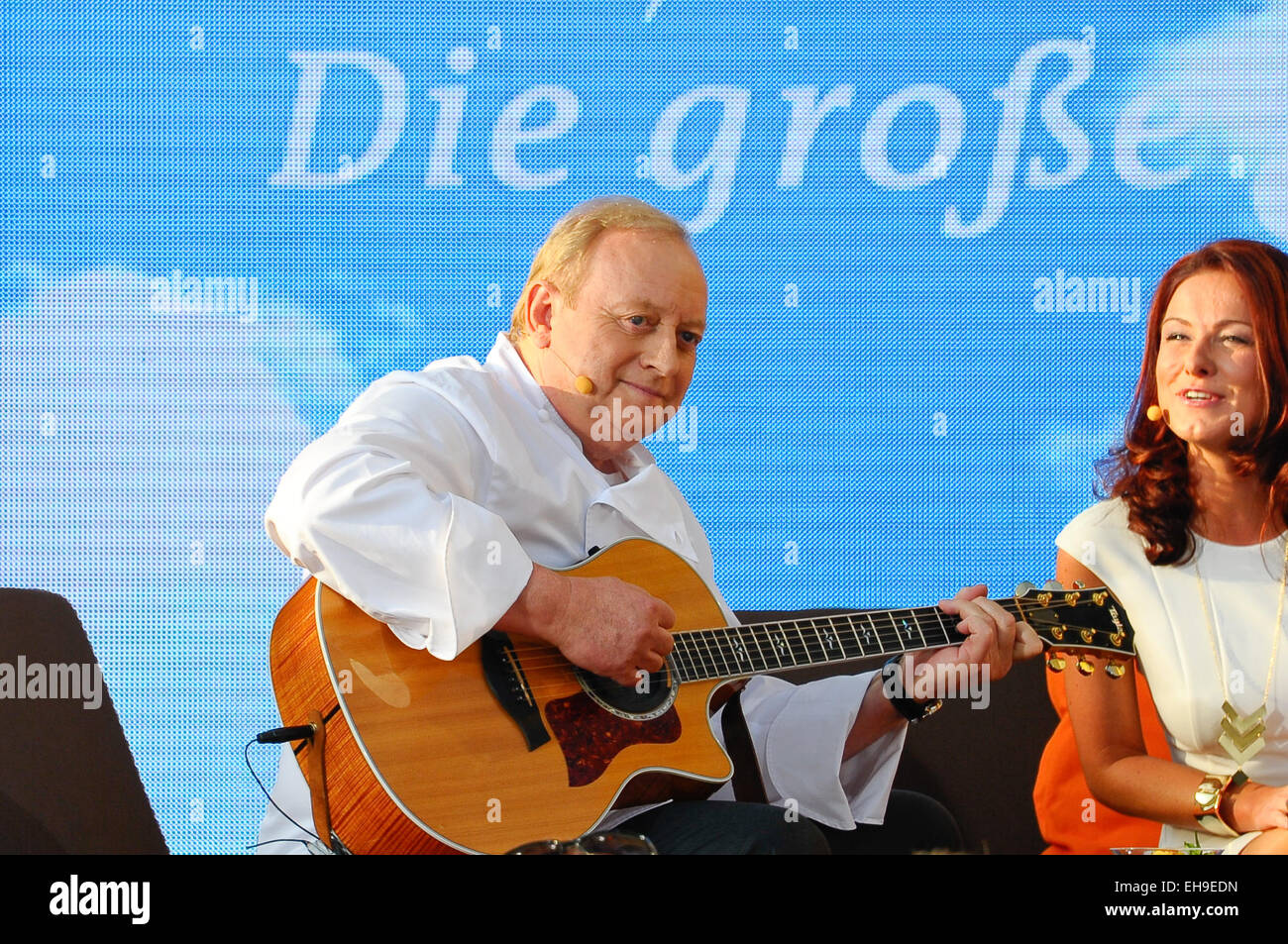 Aufnahme der ARD TV-Show "Immer Wieder Stefan" im Europapark Rust Featuring: Alfons Schuhbeck wo: Rust, Deutschland bei: 04 Sep 2014 Stockfoto