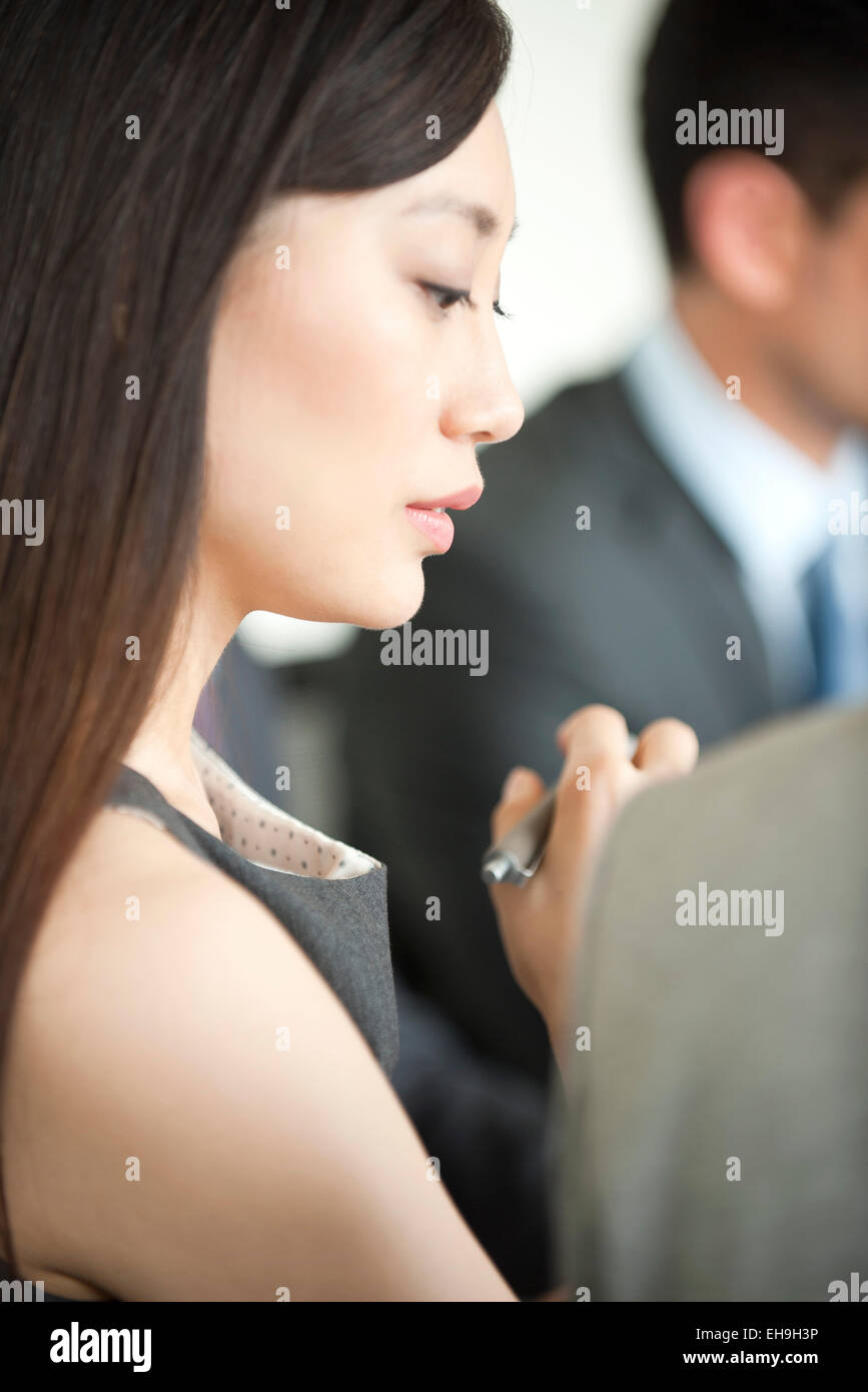 Geschäftsfrau Tagung Stockfoto