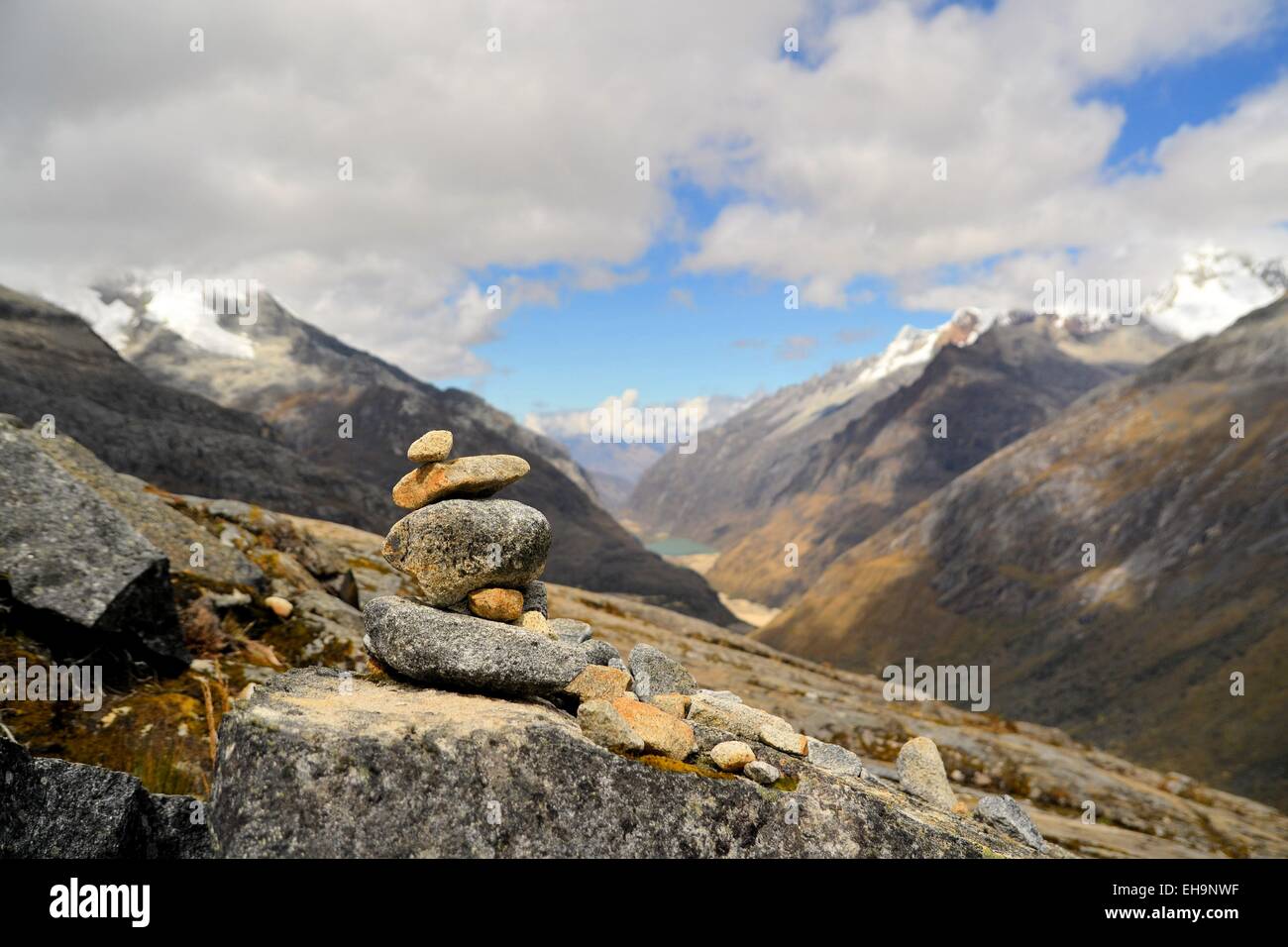 Punta Union, Cordillera Blanca, Santa Cruz Trek, Peru Stockfoto