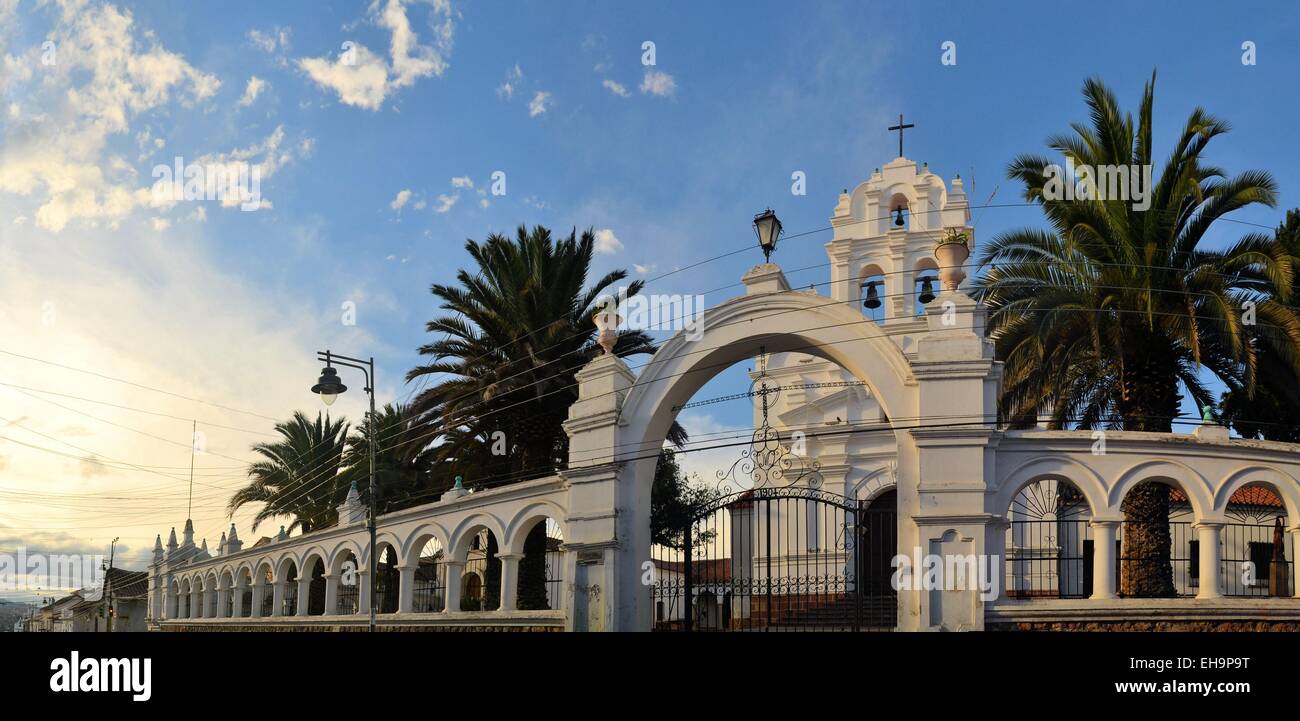Weißen Kolonialarchitektur in Sucre, Bolivien Stockfoto