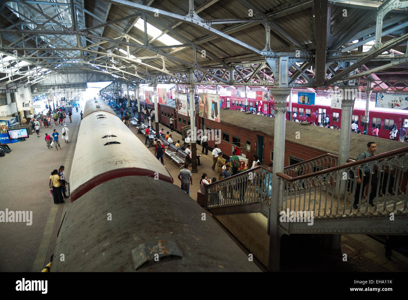 Fort Bahnhof in Colombo, Sri Lanka, Asien Stockfoto