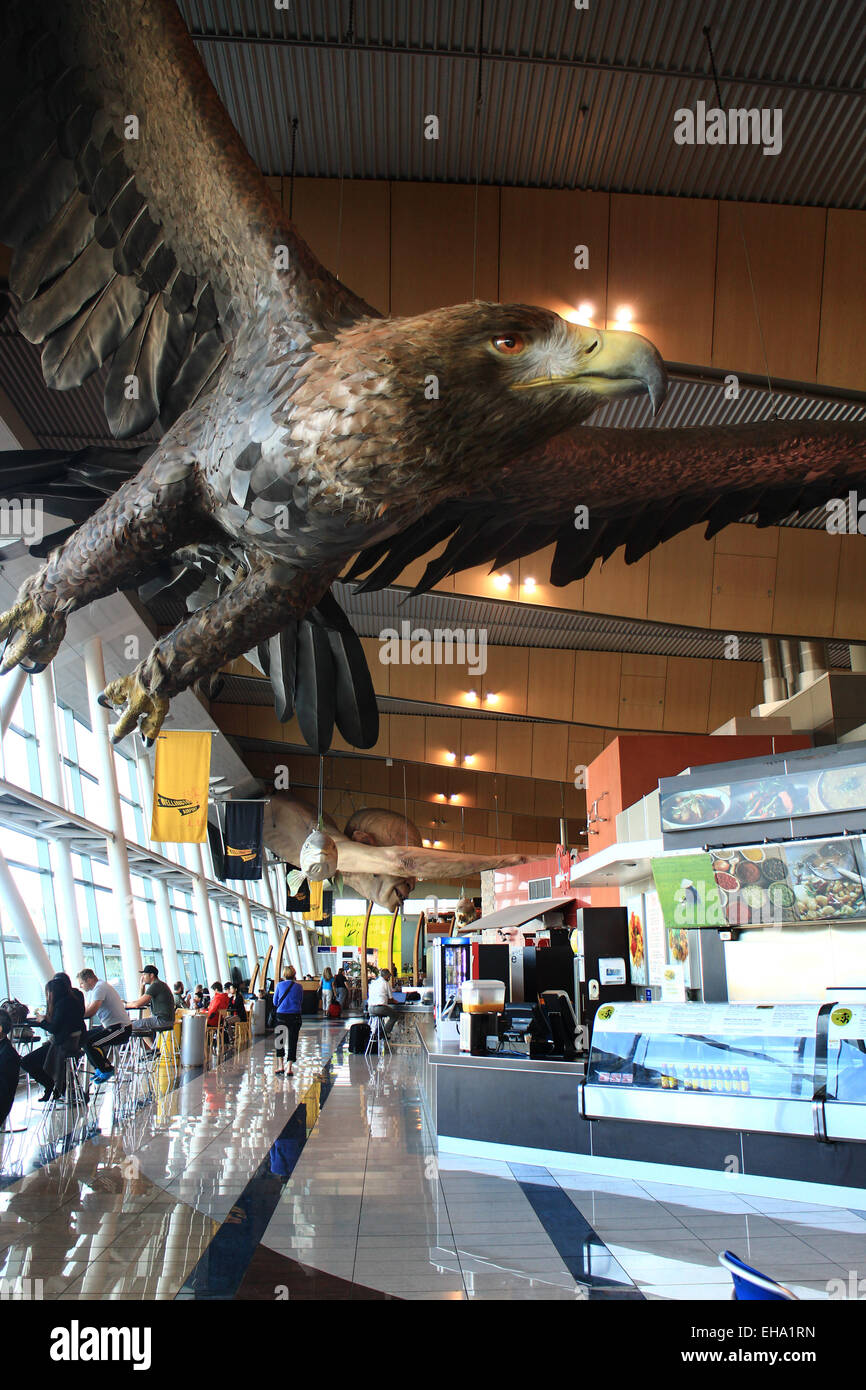 Herr der Ringe Bildhauer Wellington Flughafen New Zealand Stockfoto
