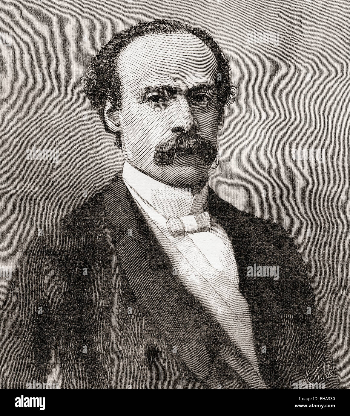 José Manuel Emiliano Balmaceda Fernández, 1840 – 1891.  11. Präsident von Chile. Stockfoto