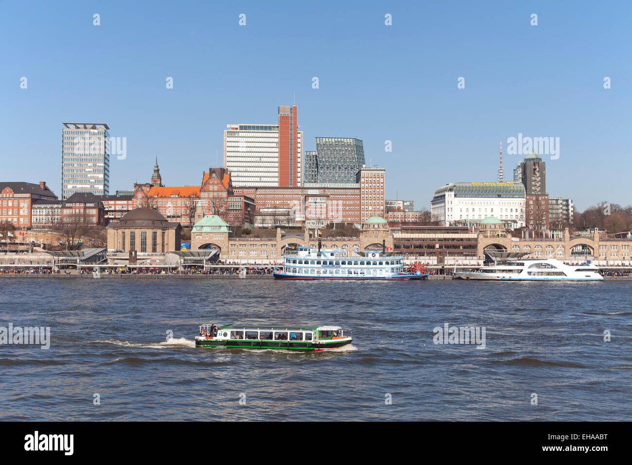 Landungsbrücken, Hamburg, Deutschland Stockfoto