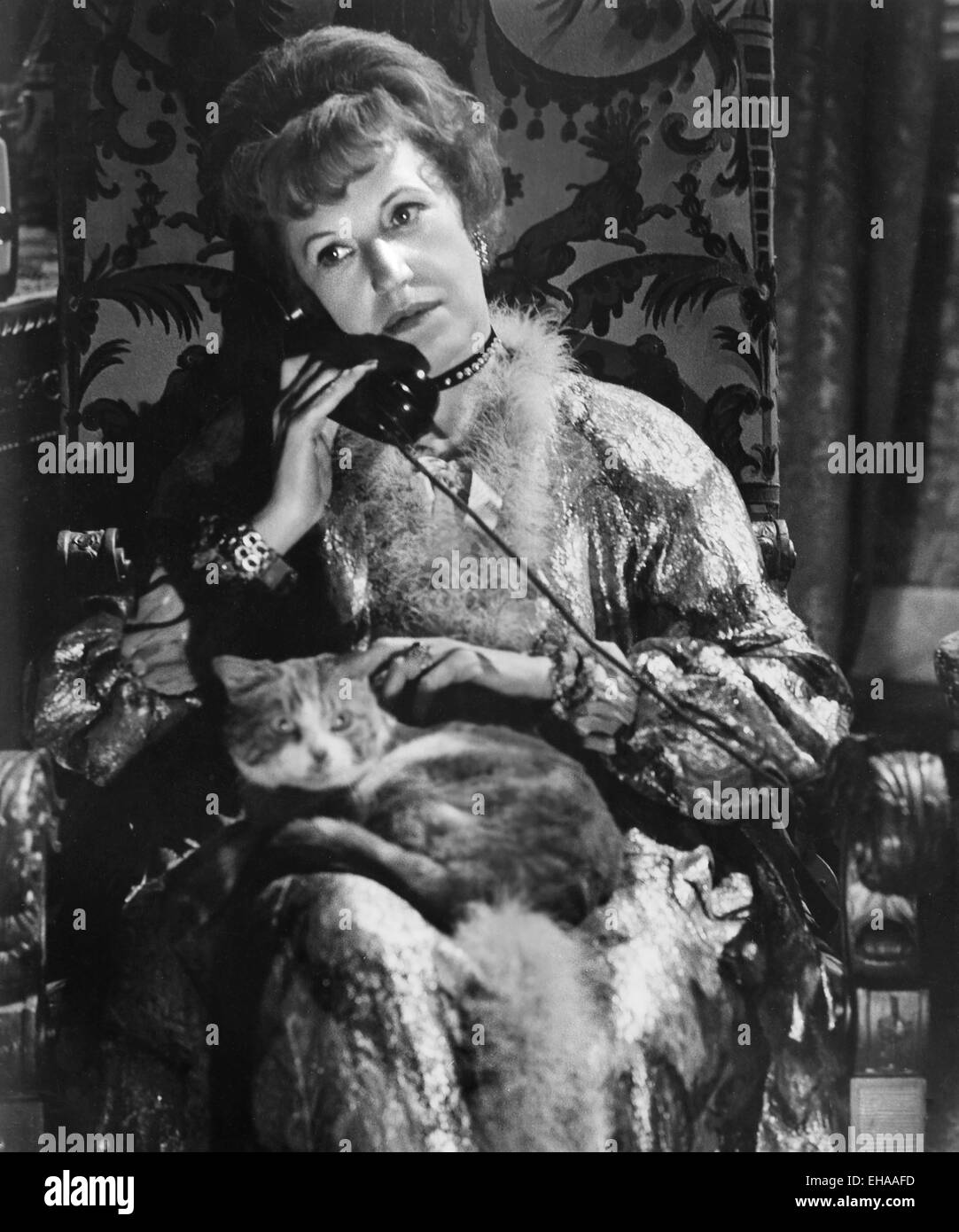 Lotte Lenya, am Set des Films "der römische Frühling von Mrs. Stein", 1961 Stockfoto