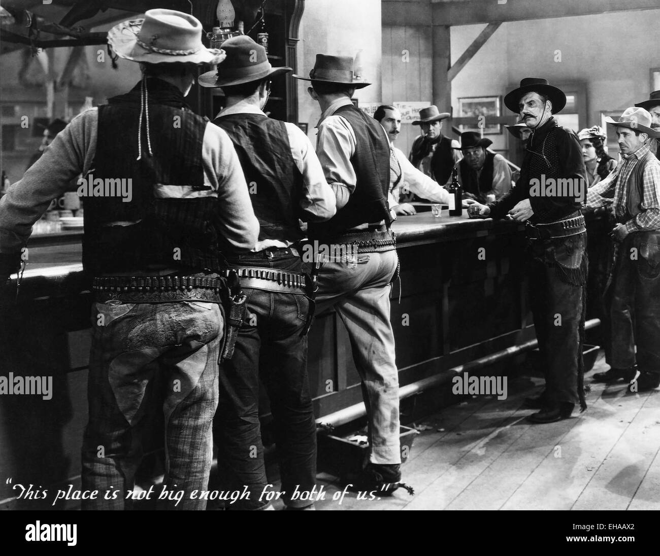 Walter Huston, am Set des Films "The Virginian", 1929 Stockfoto