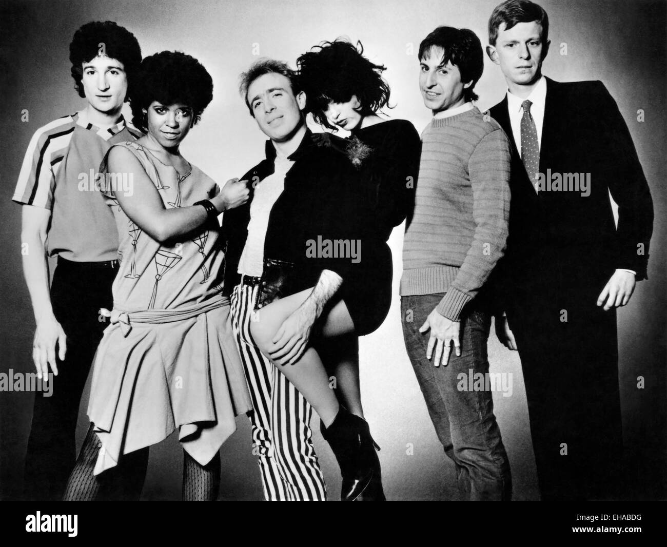 Die Kellnerinnen, Billy Ficca, Tracy Wormworth, Mars Williams, Holly Beth Vincent, Chris Butler, Dan Klayman, ca. 1983 Stockfoto