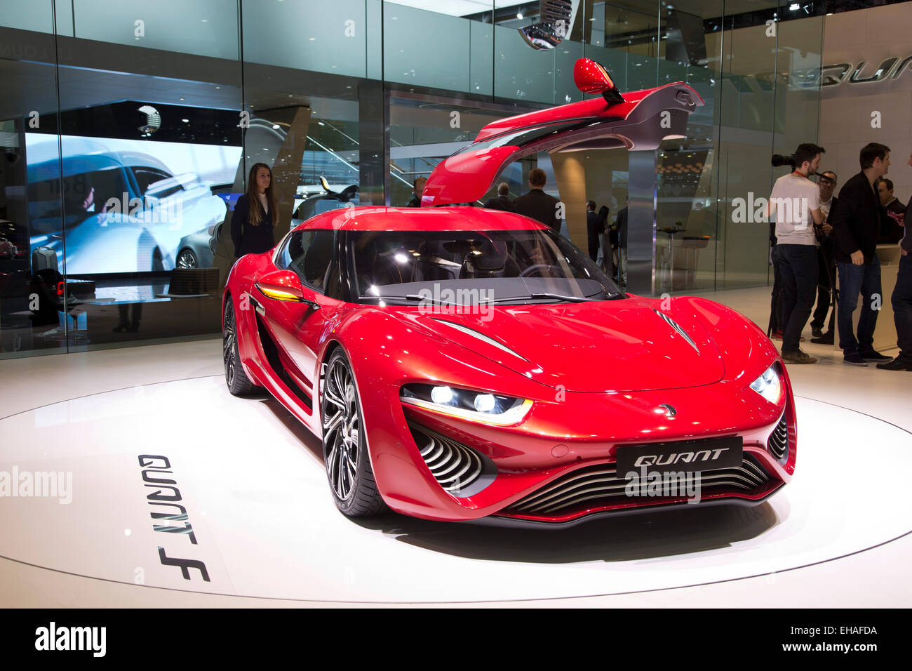NanoFLOWCELL Quant F Prototyp auf der Genfer Motor show 2015 Stockfoto