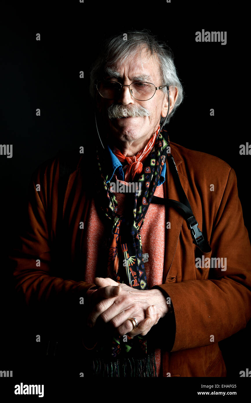 Tom Priestley an literarischen Oldie Mittagessen 03.10.15 Stockfoto