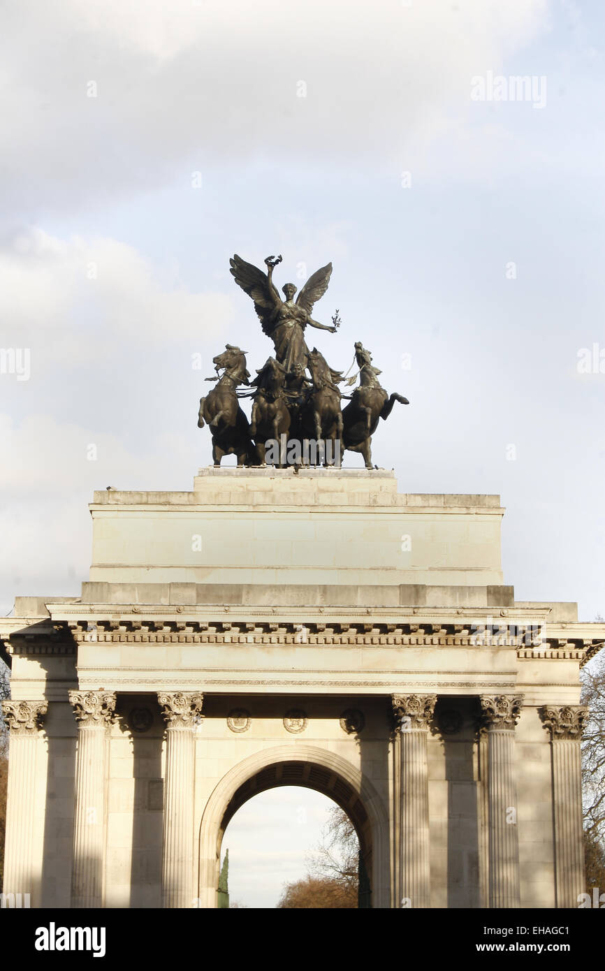 Wellington arch, Hyde Park, London, England, UK Stockfoto