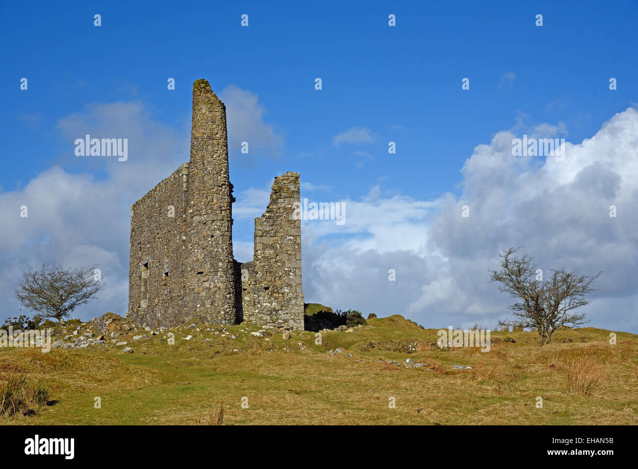 Neue Phoenix Mine Maschinenhaus (aka Tal Silberbergwerk) in der Nähe von Schergen, Cornwall Stockfoto