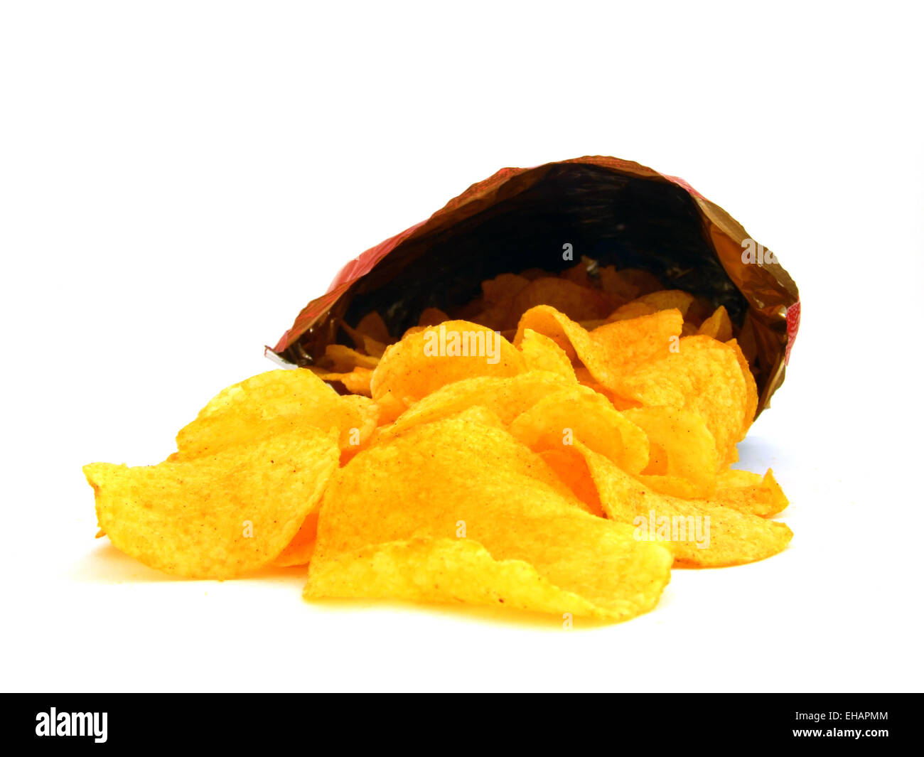 Kartoffelchips / Kartoffel-chips Stockfoto