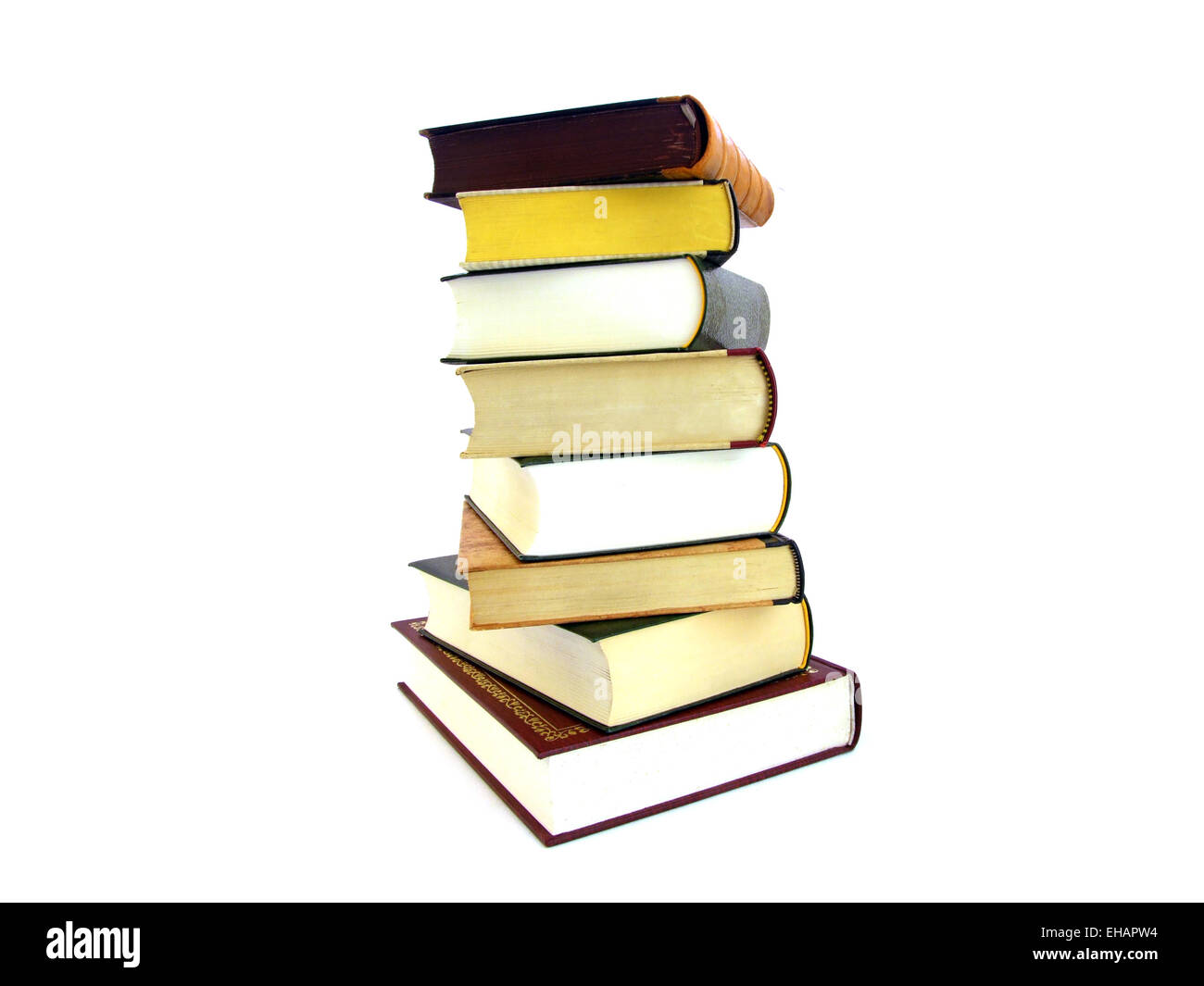 Bücherstapel / Stapel von Büchern Stockfoto