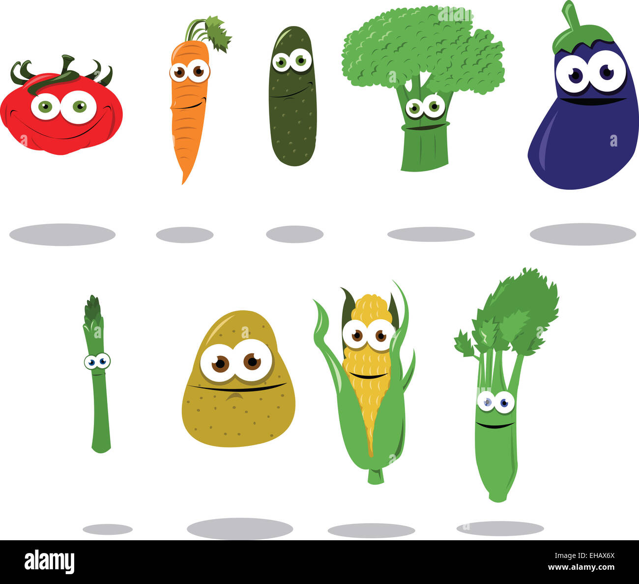 Lustiges Gemüse Stockfoto